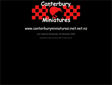 Tablet Screenshot of canterburyminiatures.inet.net.nz